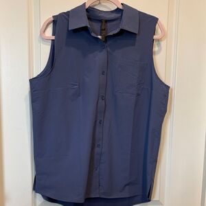 GAIAM Men's Casual Blue Button Down Shirt